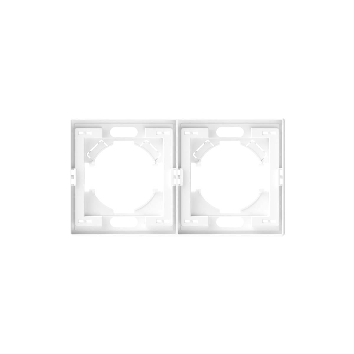Рамка на 2 места горизонтальная Videx NOTA VF-NT-FR2H-WH Белый матовый (28905)