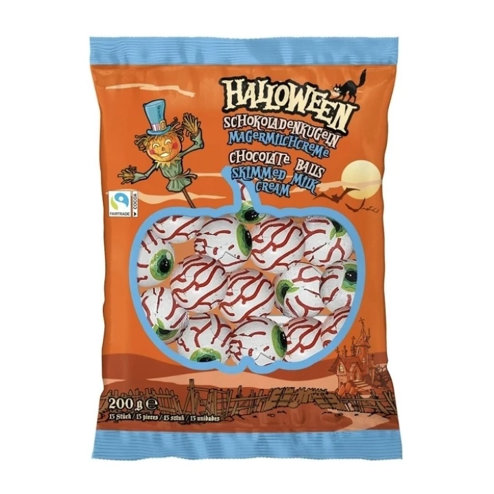 Конфеты шоколадные Halloween Chocolate Balls Skimmed Milk Cream 200 г (2387271797)