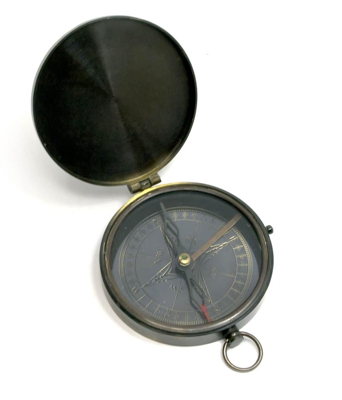 Компас з кришкою 8х1,5 см Бронзовий (29259)
