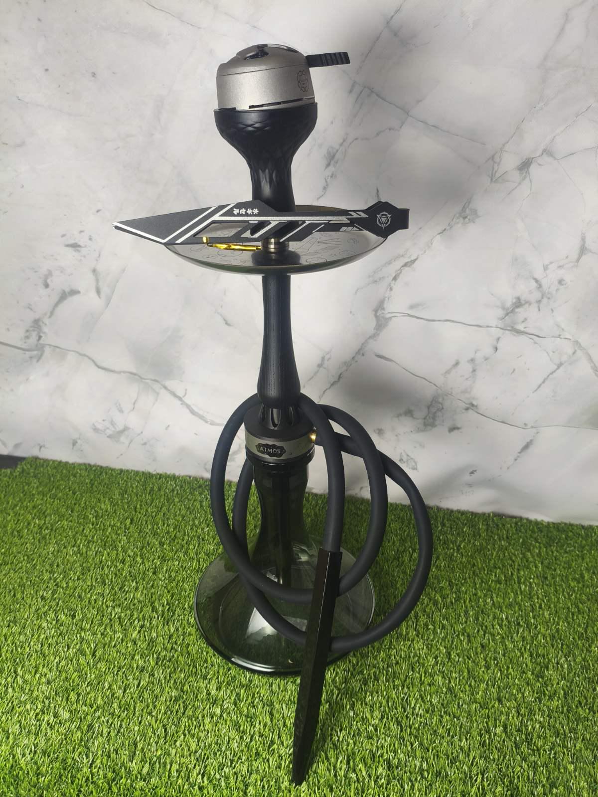 Кальян Atmos Wood Steel 49 см Black (37668052)