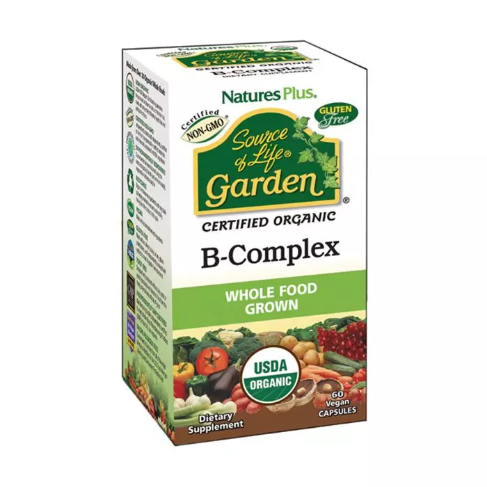 Органический В-комплекс Source Of Life Garden Natures Plus 60 гелевых капсул (NTP30732)