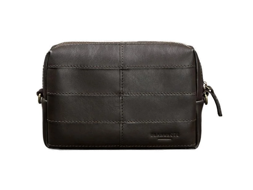 Косметичка-несессер кожаная 3.1 краст Темно-коричневый (A-027197)