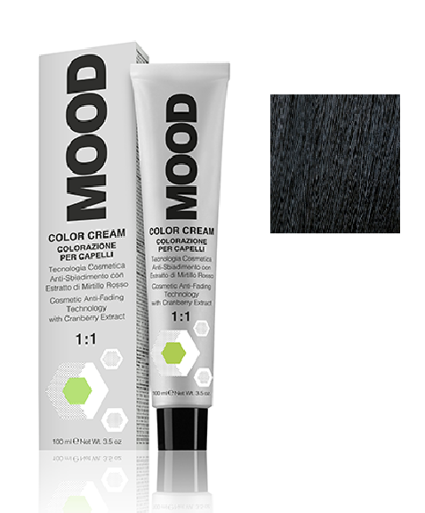 Крем-краска для волос Мood Сolor с аммиаком 100 мл 1 Черный
