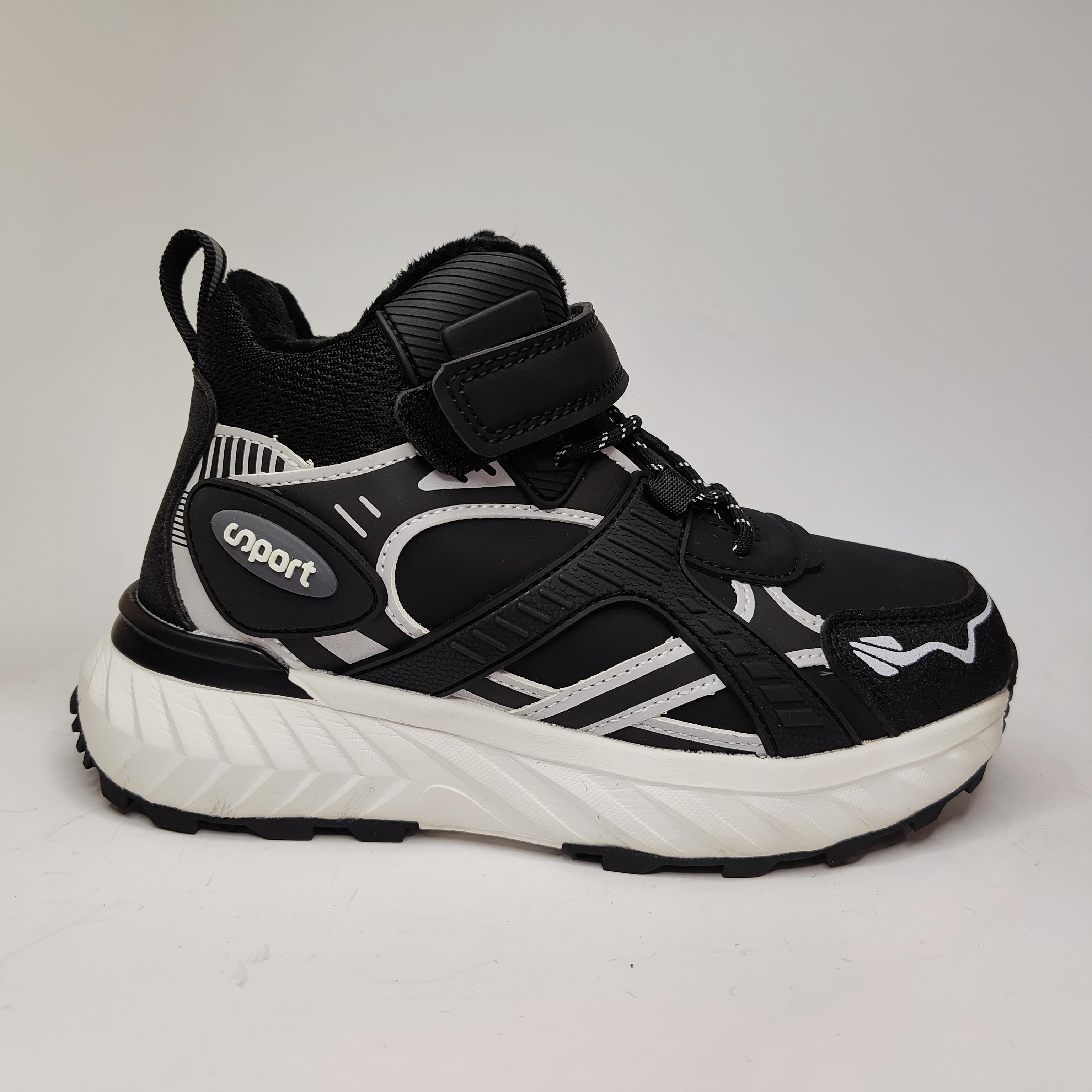 Черевики B&G 2350/36 23 cм р. 36 Чорно-білий (31588969)