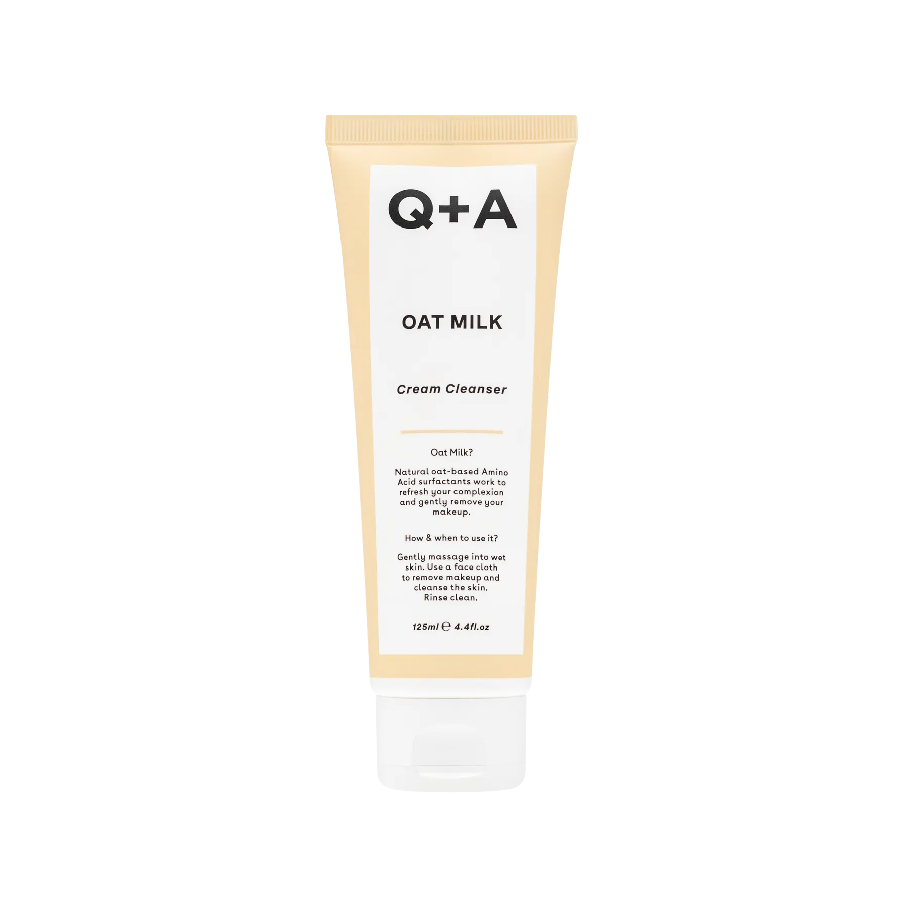 Очищувальний крем для обличчя Q+A Oat Milk Cream Cleanser з вівсяним молоком (Т000161)