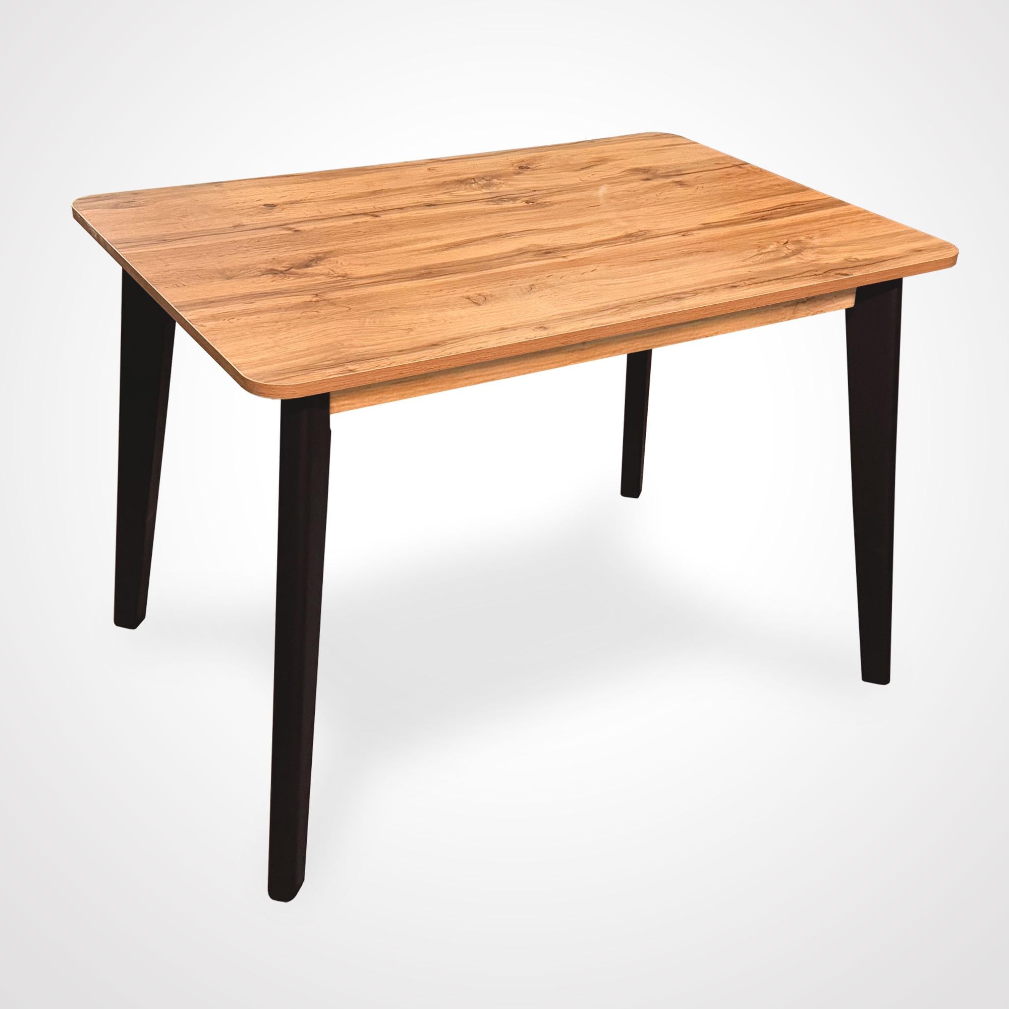 Обідній стіл Fusion furniture Мілан 110 Чорний/Дуб аппалачі