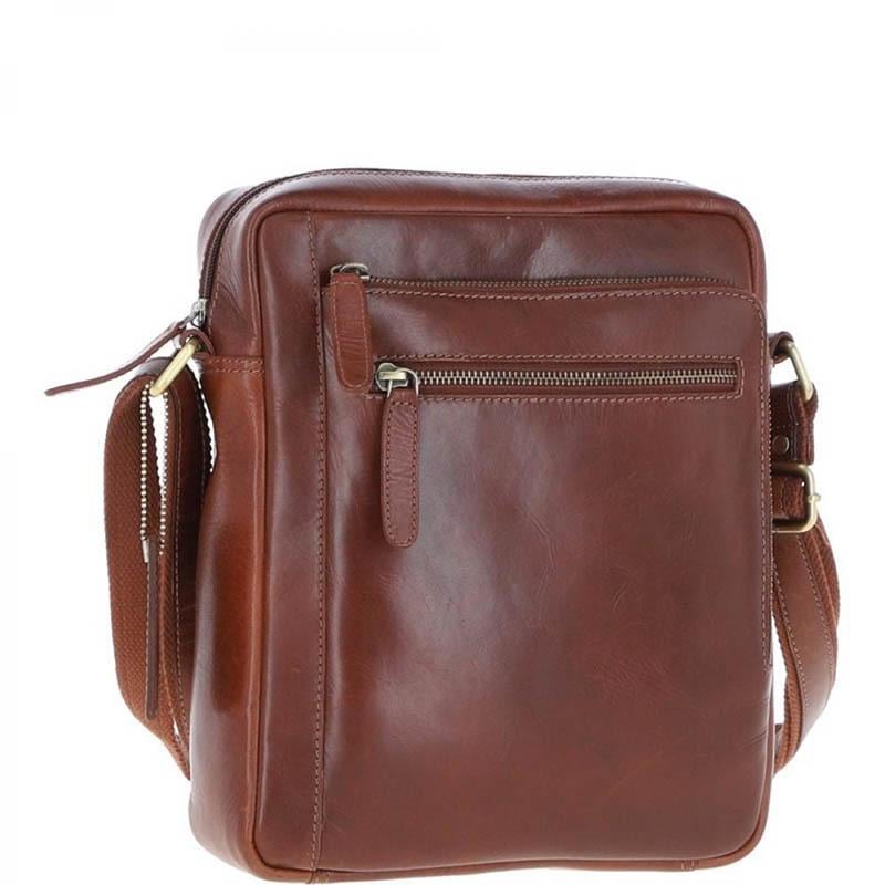 Мужская сумка Ashwood K42 Chestnut (36043)