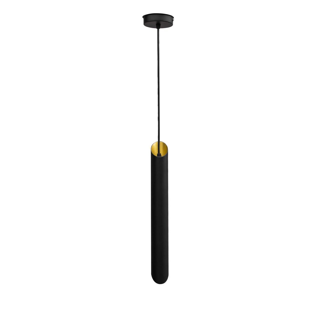 Подвесной светильник MSK ELECTRIC Slice под лампу Е27 Черно-золотой (NL 4022 BK+GD)
