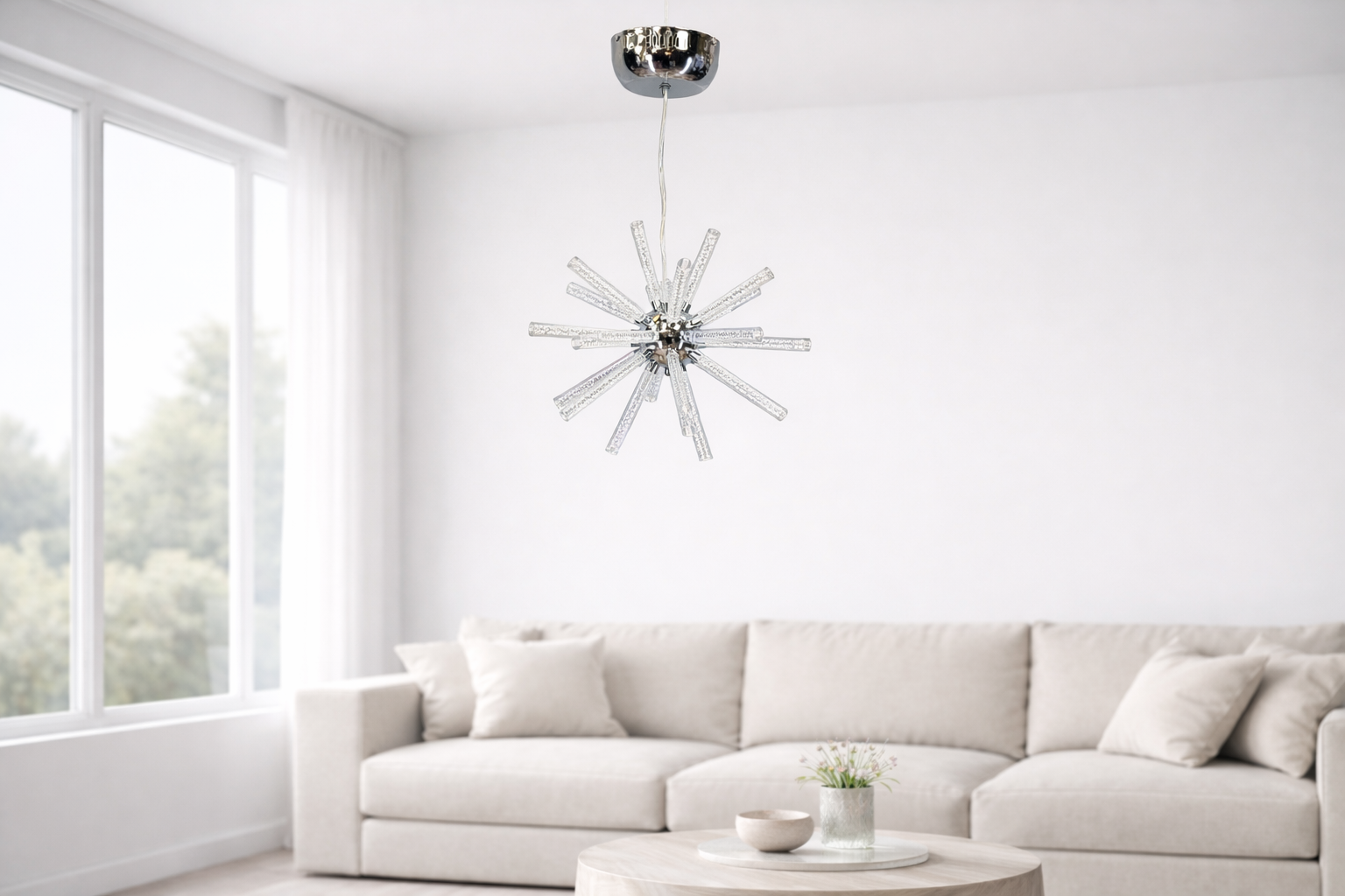 Люстра Hedgehog ice LED біле світло 20W (2052/550CH) Люстра Hedgehog ice LED біле світло 20W (2052/550CH)