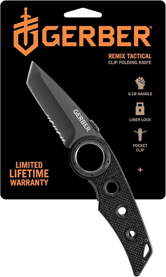 Нож карманный складной Gerber Gear Remix Tanto для выживания