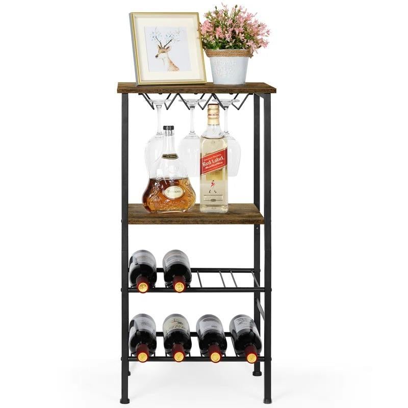 Cтеллаж винный EcoLoft IN-2820 в стиле лофт 40х29х80 см (28544121)