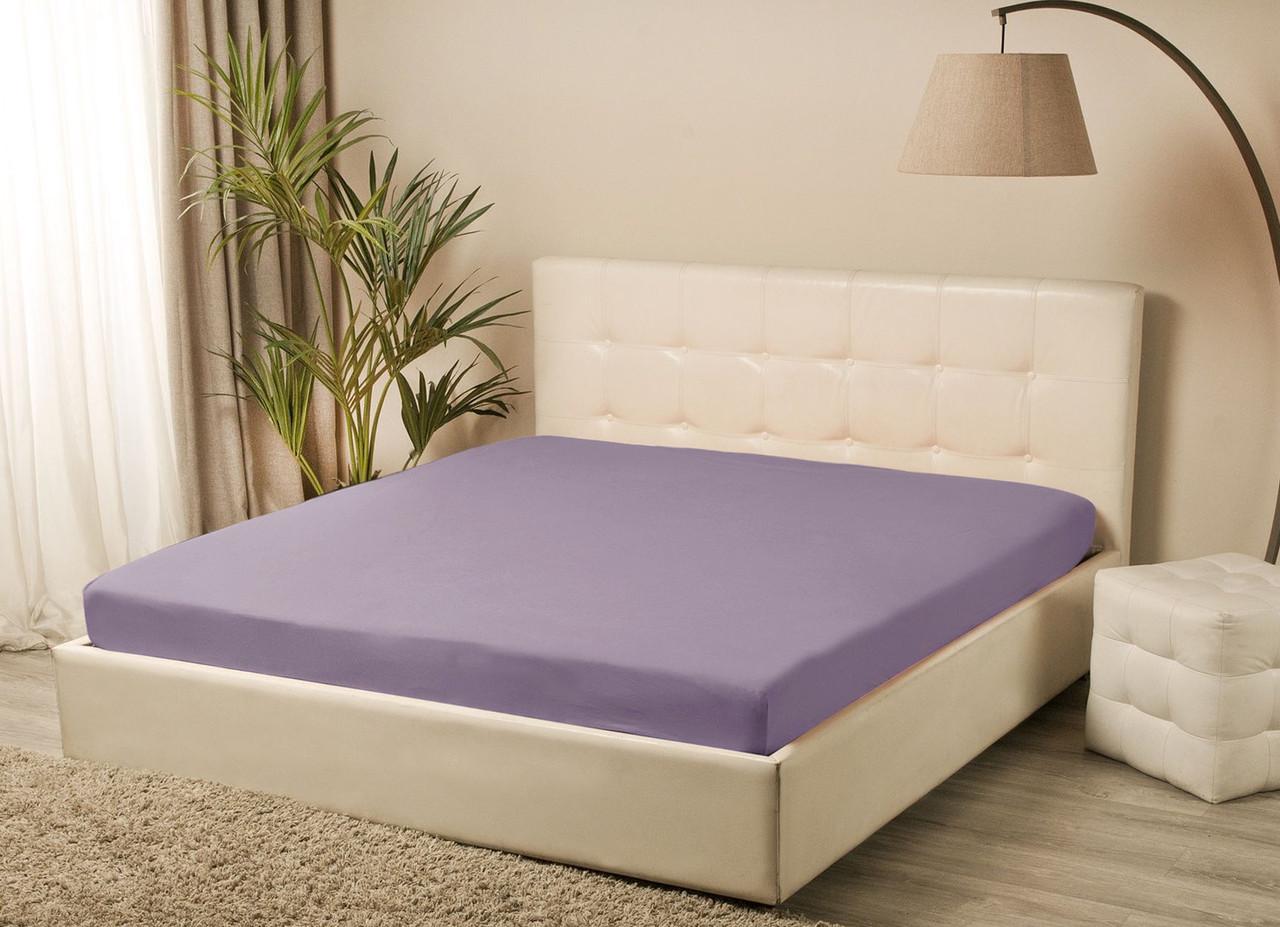 Простынь трикотажная на резинке Lotus 160х200+25 Лиловый (2000022188760) Простынь трикотажная на резинке Lotus 160х200+25 Лиловый (2000022188760)