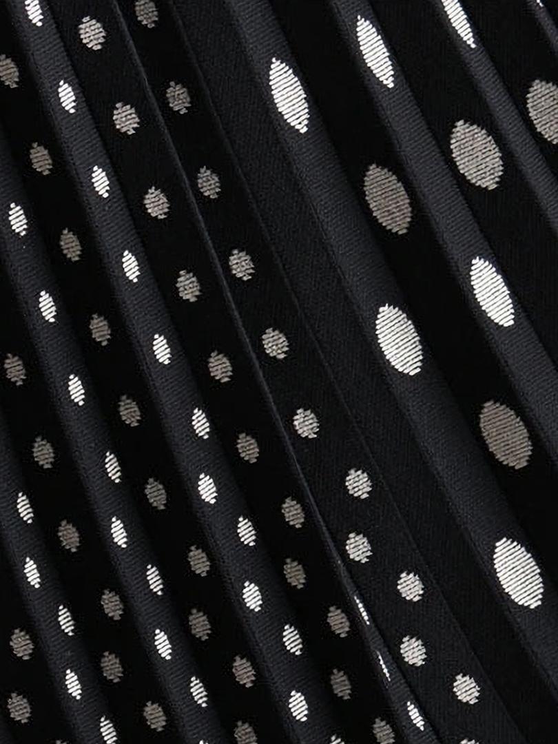 Спідниця міді двостороння Forza Viva MW-KS-1985 трикотажна р. 42 Чорно-білий (17852322) - фото 4