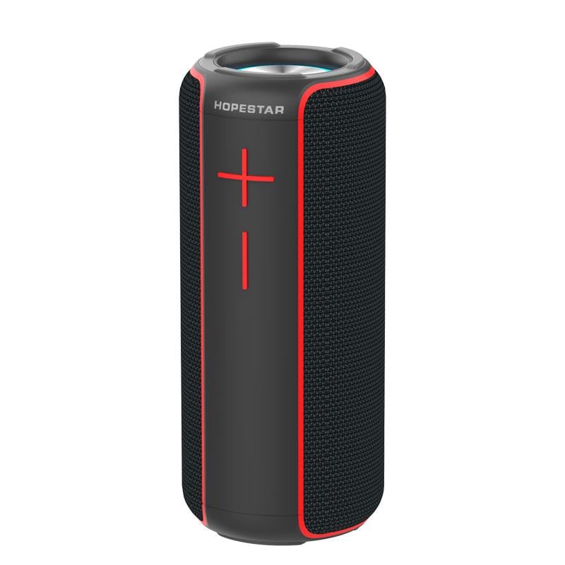 Портативна бездротова колонка Bluetooth Hopestar P30 Чорно-червоний