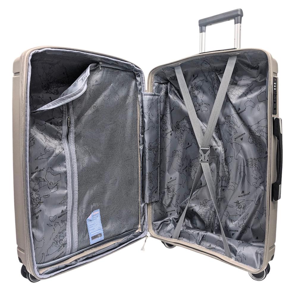 Валіза мала під ручну поклажу Madisson Snowball 51304 поліпропілен S Шампань - фото 4 Валіза мала під ручну поклажу Madisson Snowball 51304 поліпропілен S Шампань - фото 4