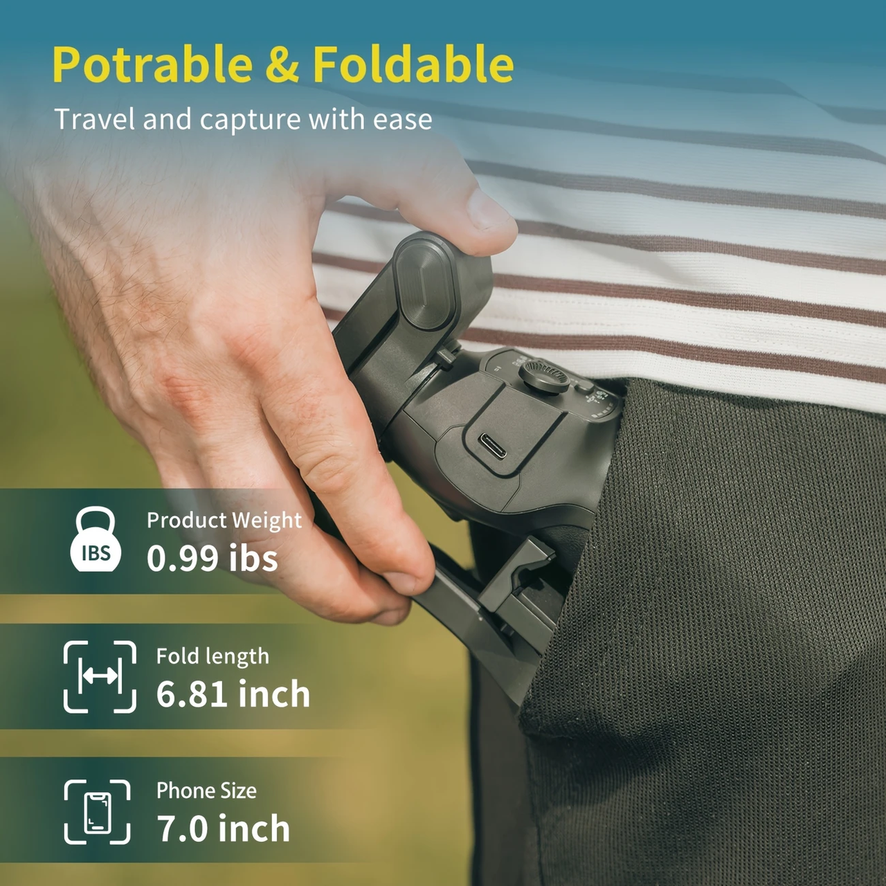 Стабилизатор для телефона L9 lite gimbal 3х осевой - фото 7 Стабилизатор для телефона L9 lite gimbal 3х осевой - фото 7