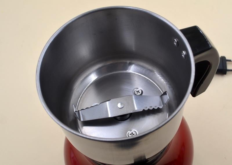 Кавомолка Domotec електрична з нержавіючої сталі 250 г Червона (1118933354) - фото 3 Кавомолка Domotec електрична з нержавіючої сталі 250 г Червона (1118933354) - фото 3