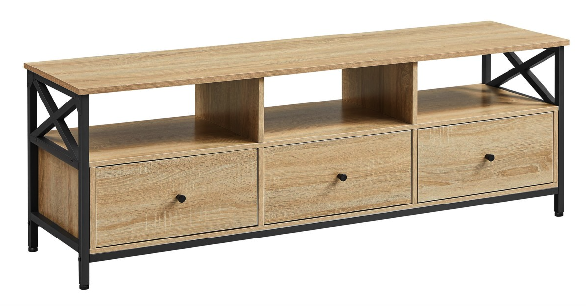 Тумба под телевизор Leobert Kamila Loft с 3 ящиками Натуральный (4653) Тумба под телевизор Leobert Kamila Loft с 3 ящиками Натуральный (4653)