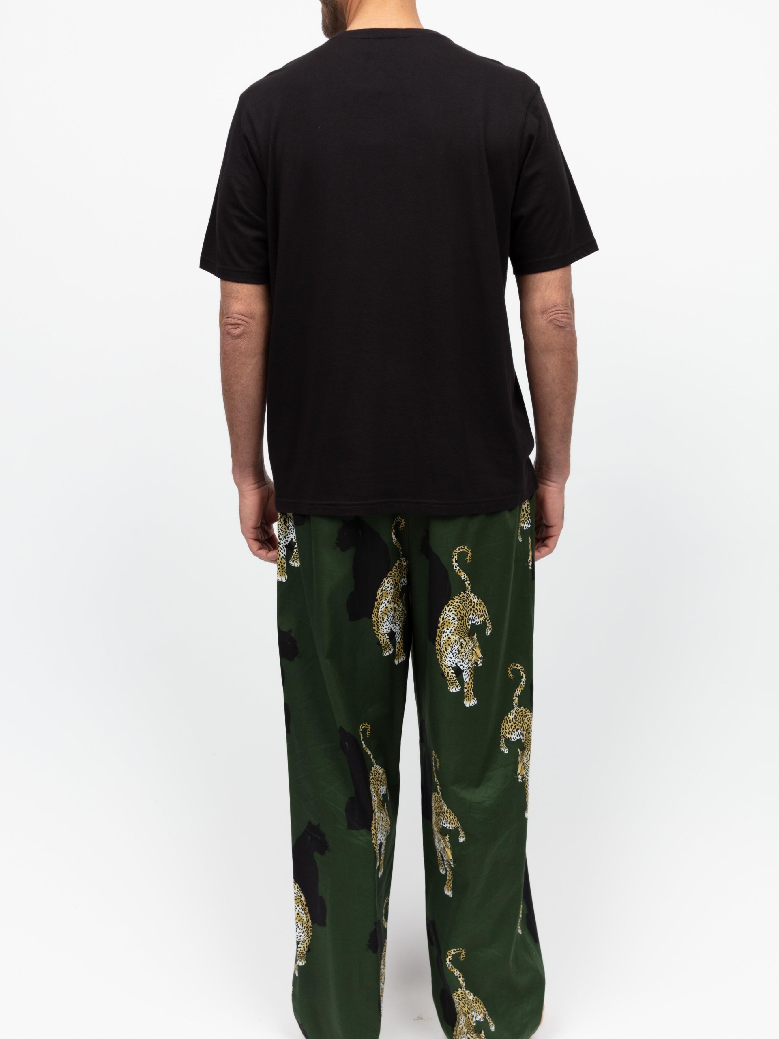 Пижама мужская CYBERJAMMIES с леопардовым принтом 3124-3122 M Оливково-черный (5051877617827) - фото 4 Пижама мужская CYBERJAMMIES с леопардовым принтом 3124-3122 M Оливково-черный (5051877617827) - фото 4