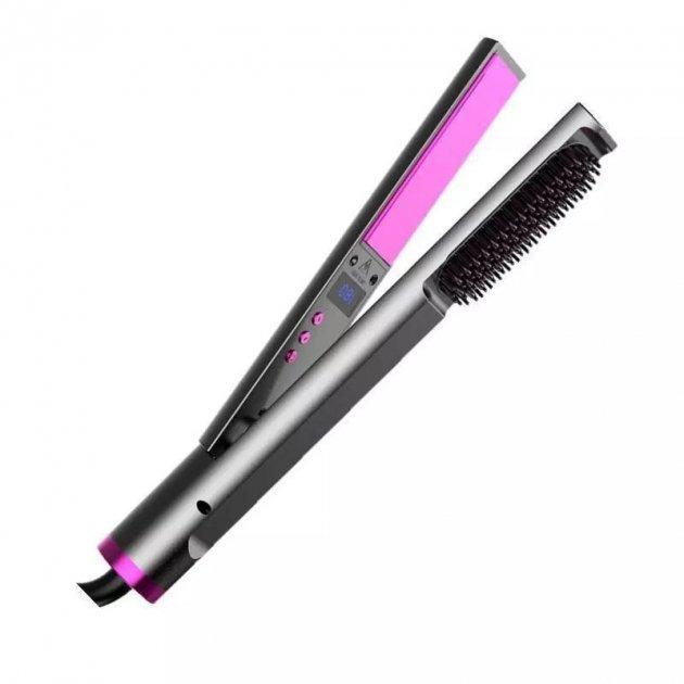 Выравниватель керамический Hair Straightener 3в1 для укладки волос Серый (107А) - фото 2