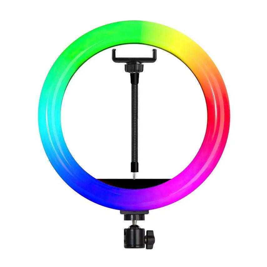 Лампа кольцевая RGB МJ36 36 см