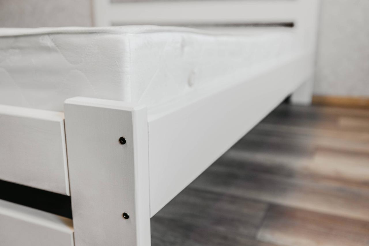 Кровать двуспальная из массива сосны 120x200 см Слоновая кость (1868806380) - фото 3 Кровать двуспальная из массива сосны 120x200 см Слоновая кость (1868806380) - фото 3