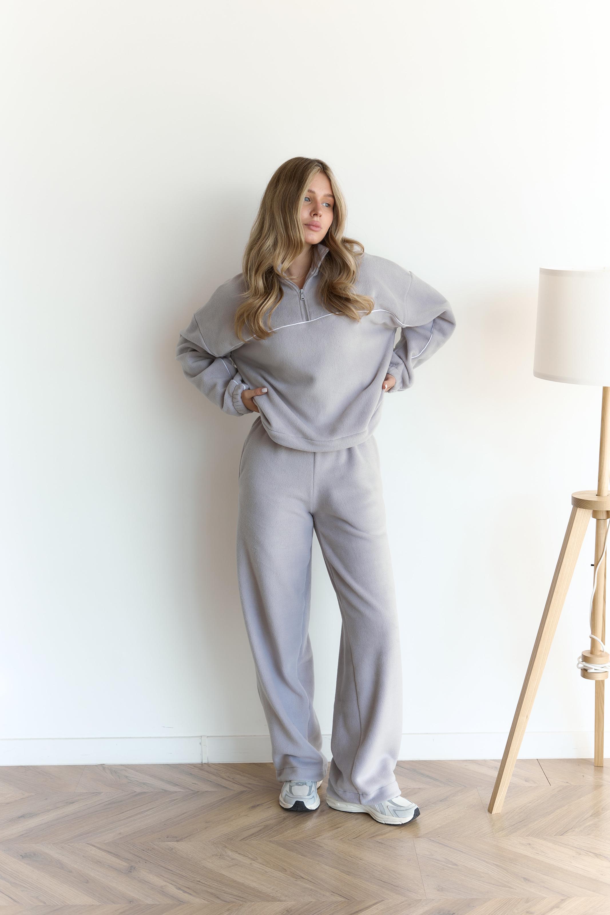 Костюм флісовий FLOW 3XL Світло-сірий (10104XXXL) - фото 3 Костюм флісовий FLOW 3XL Світло-сірий (10104XXXL) - фото 3