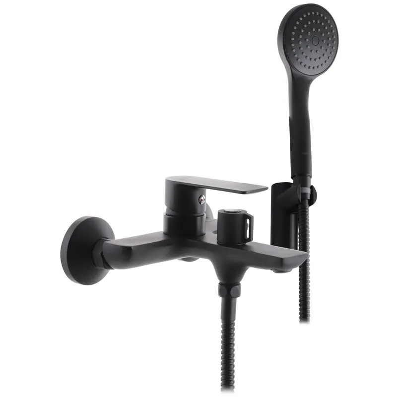 Смеситель для ванны Haiba Alex 009 Euro Черный (HB3926)