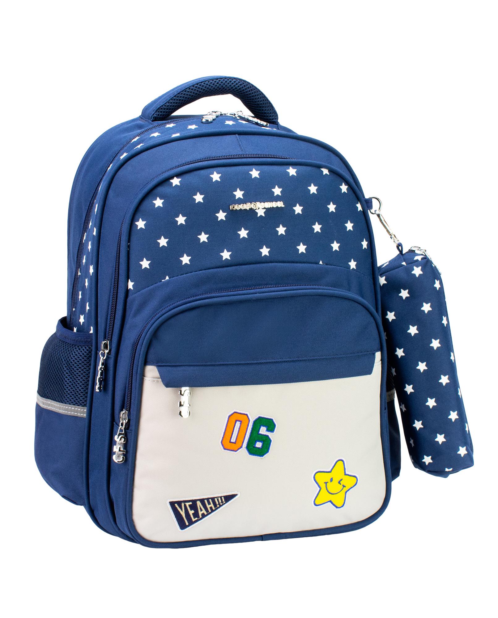 Рюкзак школьный Cool For School 405x30x19 см 16-25 л Синий (CF86731-02)