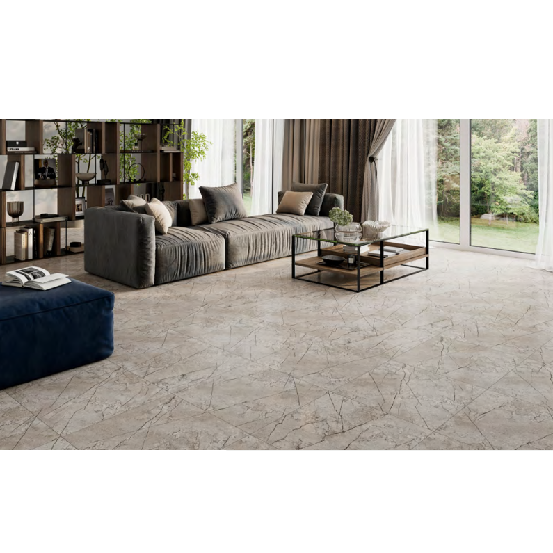 Керамограніт Cersanit CRESTONE Matt ректифікована 598х598х8 мм Light Grey - фото 2