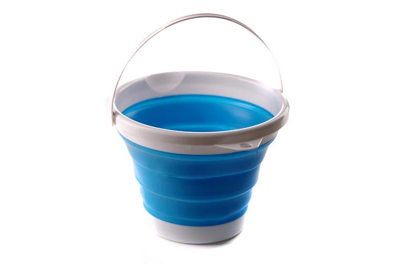 Ведро сложное силиконовое Сила 5 л Синий (961003)