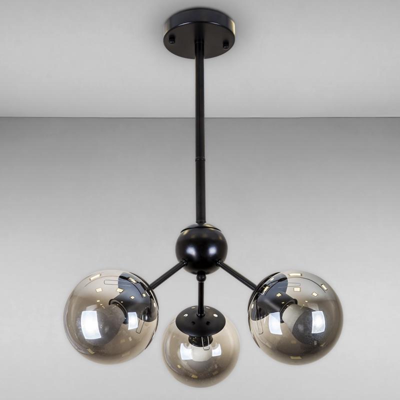 Люстра молекула подвесная Light House LS-17089-3 Черный (16279)