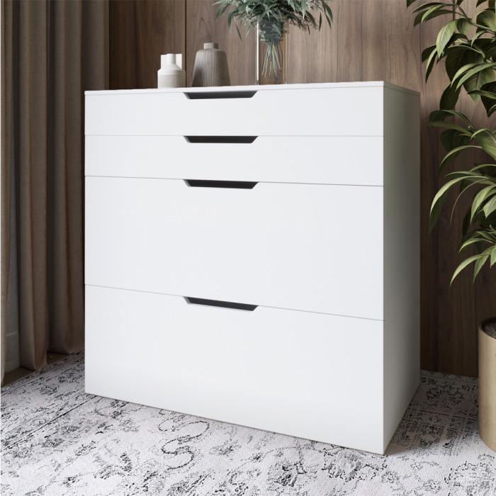 Комод-трюмо с зеркалом 700х450х820 см Азия/Белый - фото 3