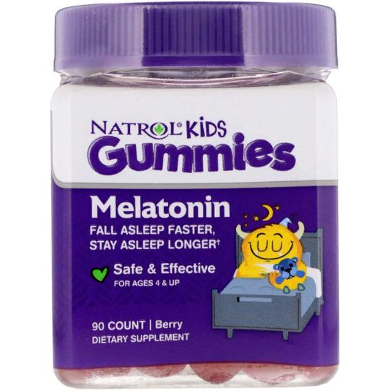 Мелатонін для сну Natrol Kids Melatonin Ages 4 And Up 90 Chewable Tabs Berry (NTL-07530)
