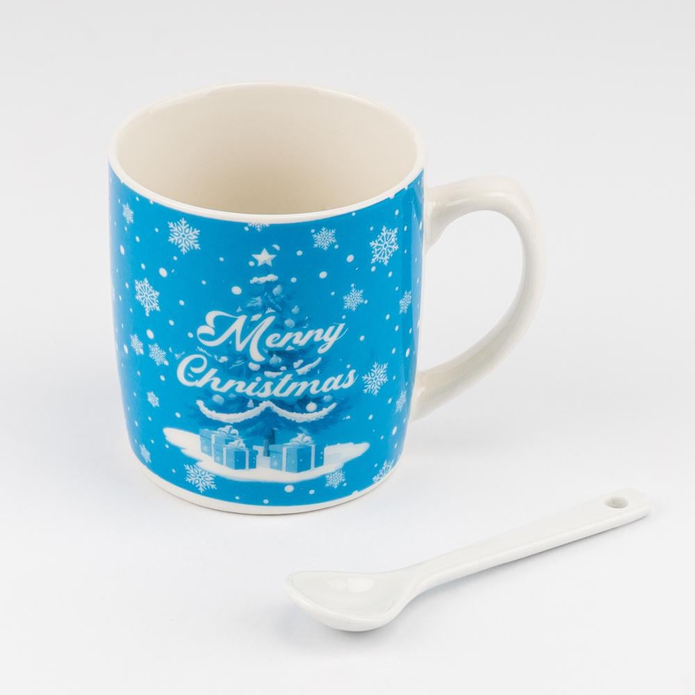 Чашка з ложечкою Зимові свята 200 мл (9250-016) - фото 5