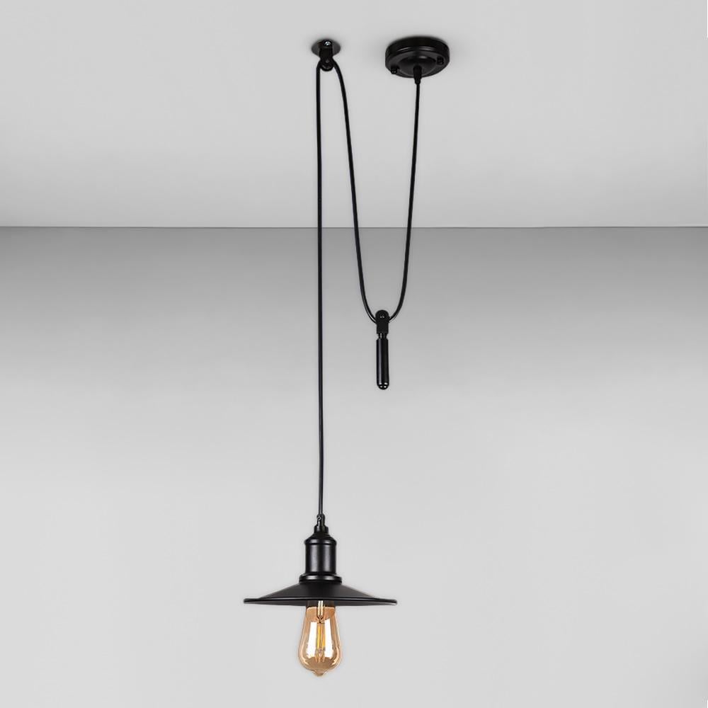 Люстра подвесная Лофт Light House LS-18673F-1G BK 220 с гирей Черный