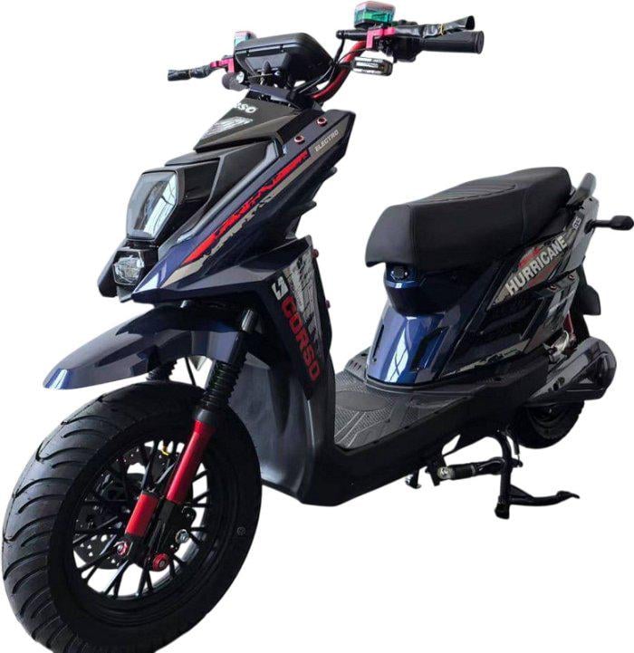 Электроскутер двухместный Corso Hurricane 2500W 72V/40Ah Синий