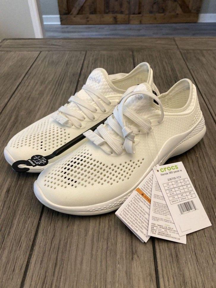 Кросівки Crocs Literide 360 Marbled Pacer Almost р. 40-41 Білий (14032) - фото 10 Кросівки Crocs Literide 360 Marbled Pacer Almost р. 40-41 Білий (14032) - фото 10