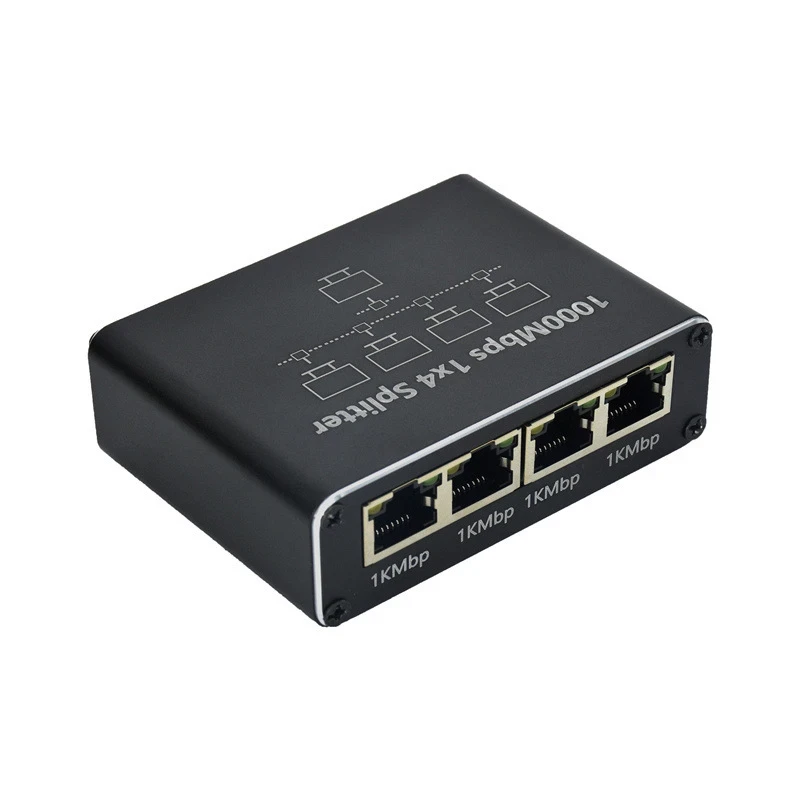 Разветвитель FonsPro Ethernet RJ45 1000Mbps на 4 порта