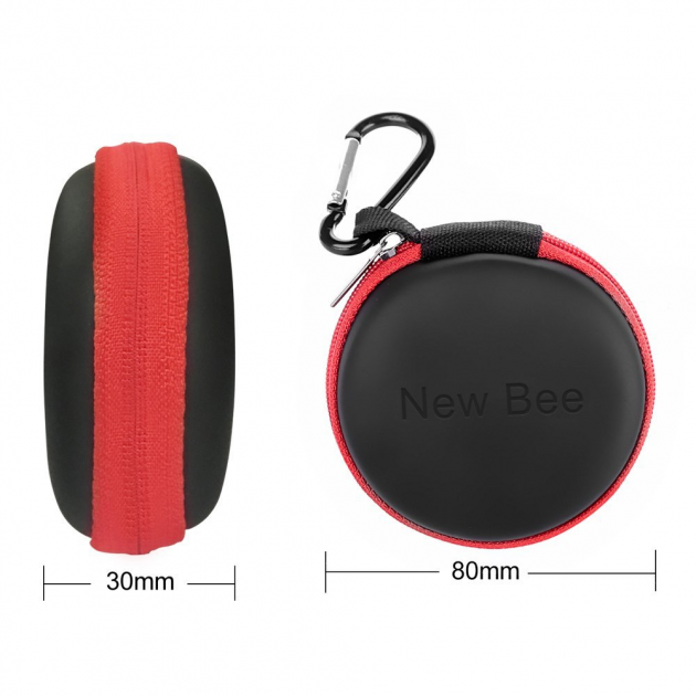 Чохол для Bluetooth гарнітури New Bee Black/Red (11335601) - фото 6