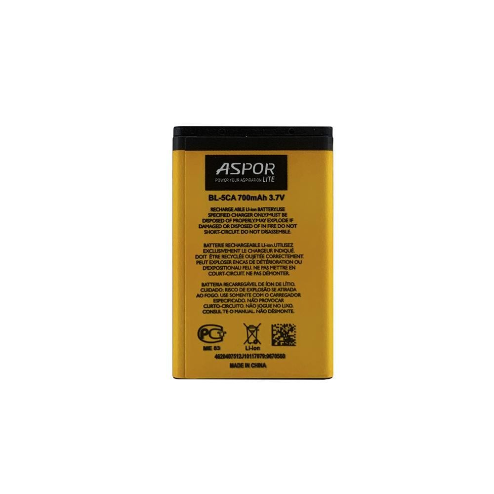 Аккумулятор Aspor Lite BL-5CA для Nokia 100/101/1110/1110i/1112/1200/1209/1680C