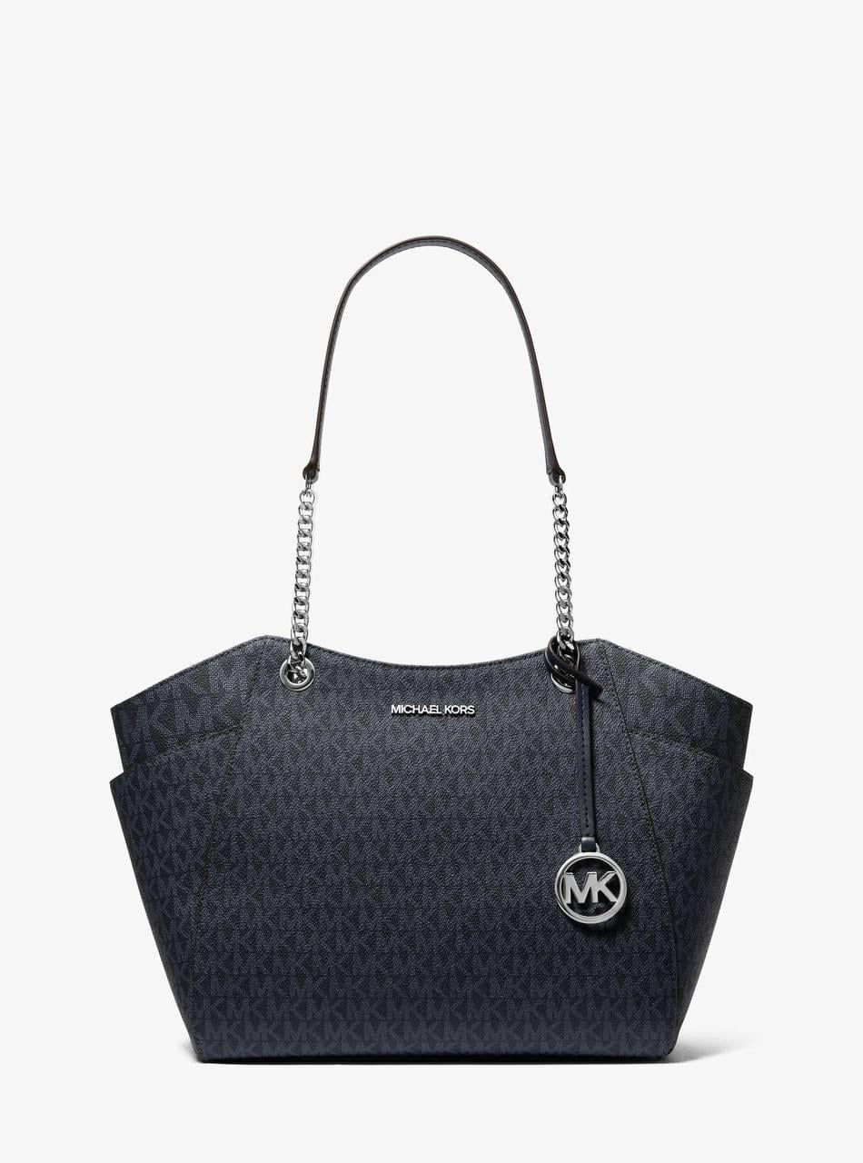 Жіноча сумка Michael Kors Jet Set Large Темно-синій (38427327)