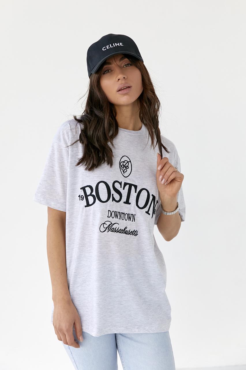 Футболка трикотажная "Boston" L Светло-серый (9806941) Футболка трикотажная "Boston" L Светло-серый (9806941)