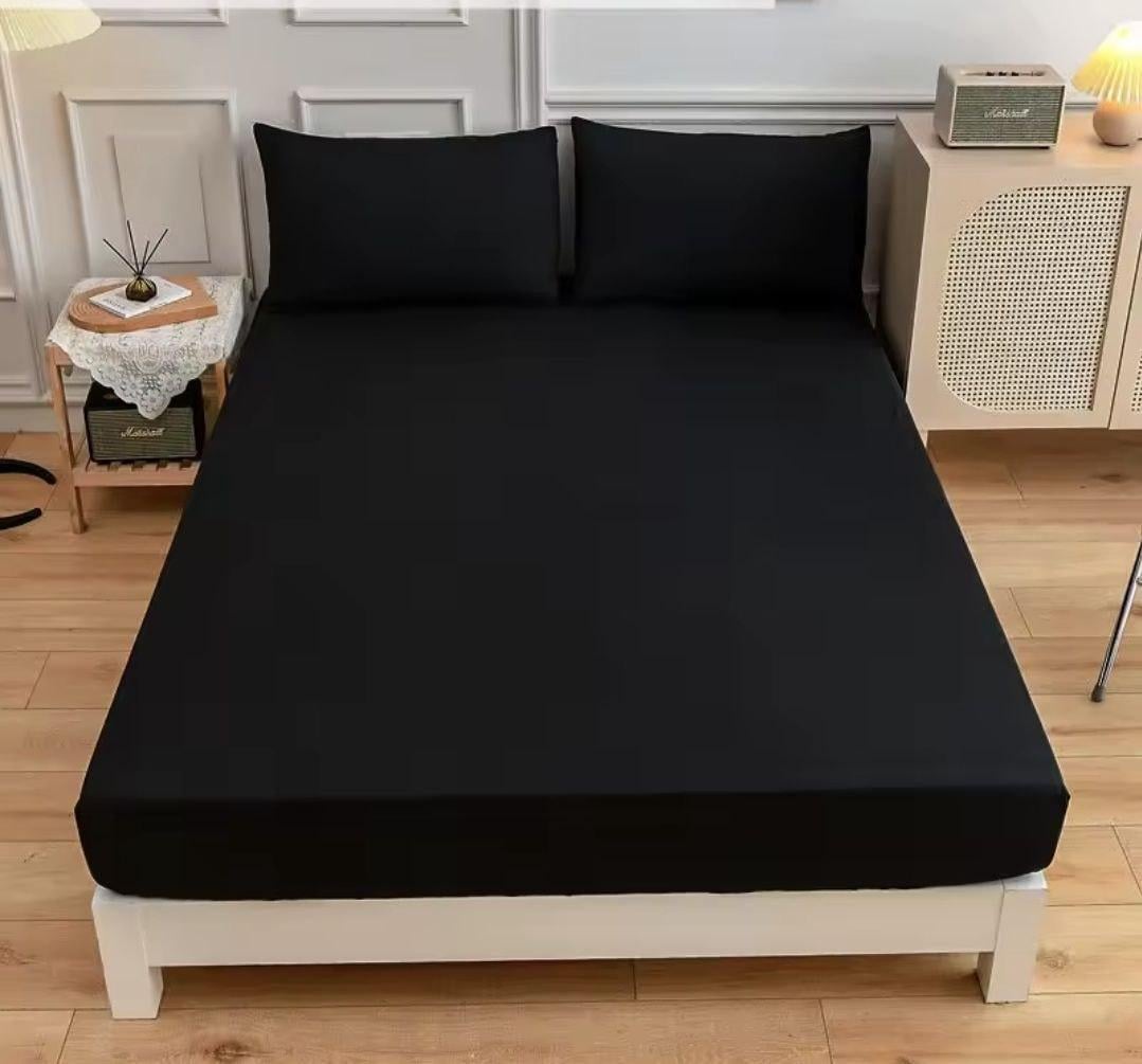 Простынь на резинке Текстилія бязь 180х200 см Черный (01011014)