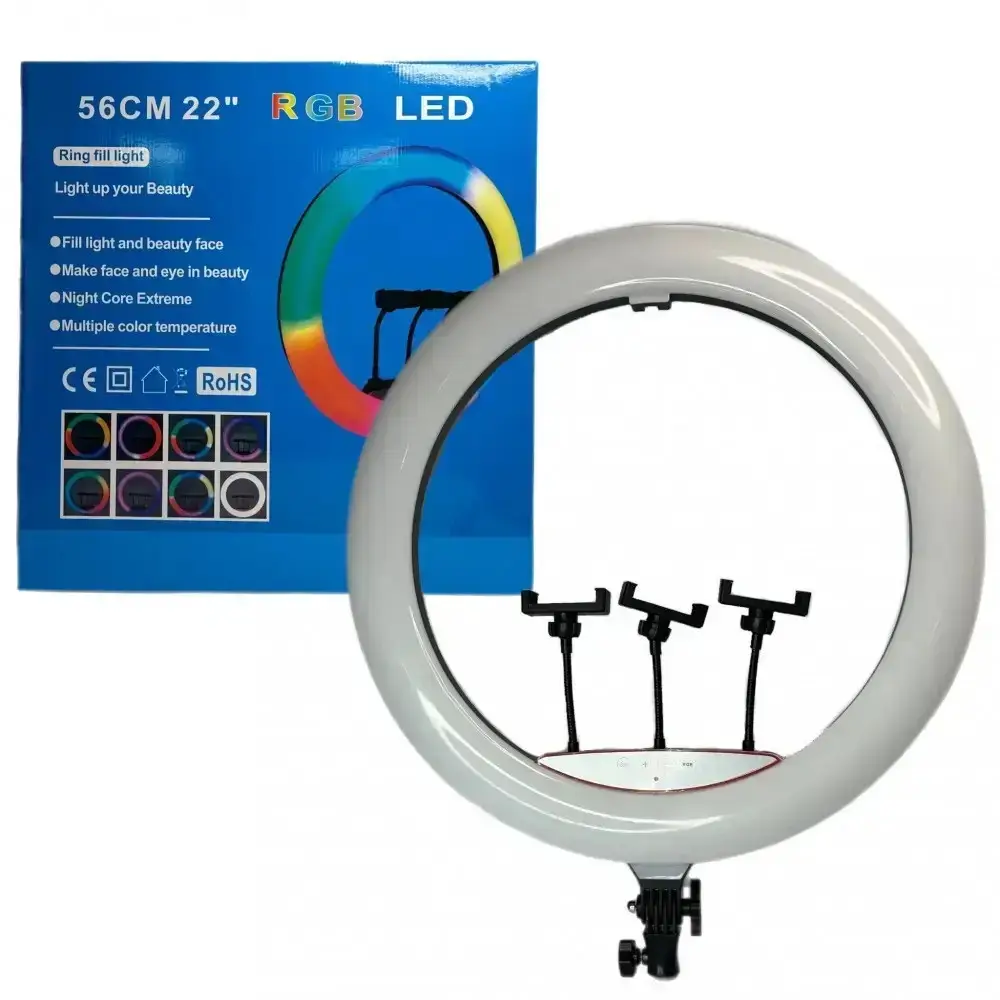 Кольцевая лампа светодиодная Ring Fill Light RGB RD-56 56 см (13501372) - фото 2