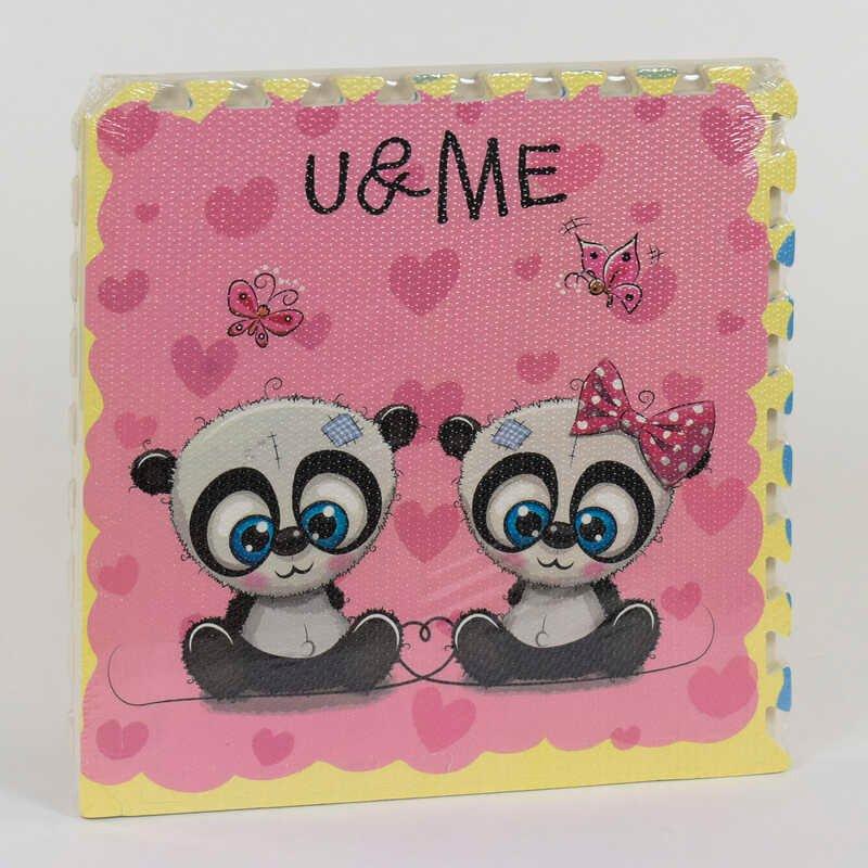 Коврик-пазл Панды EVA С 36569 12 60х60 см 4 шт. Коврик-пазл Панды EVA С 36569 12 60х60 см 4 шт.