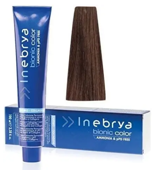 Крем-краска для волос INEBRYA Bionic Сolor стойкая без аммиака 100 мл 5/0 Светлый шоколад Крем-краска для волос INEBRYA Bionic Сolor стойкая без аммиака 100 мл 5/0 Светлый шоколад