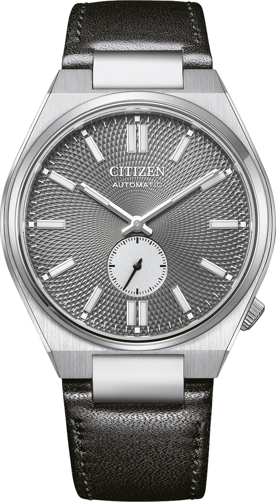 Наручний годинник чоловічий Citizen NK5010-01H Tsuyosa Small Second механічний із сапфіровим склом/сталевим корпусом та сірим циферблатом