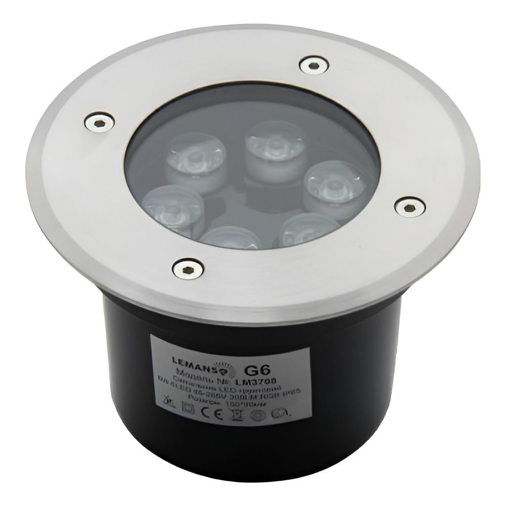 Світильник тротуарний LED Lemanso LM3708 6LED RGB 6W 300Lm (11813)
