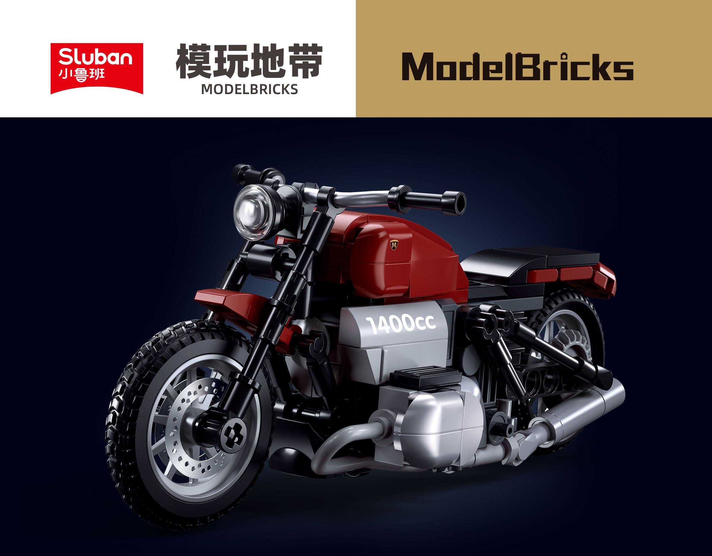 Конструктор Sluban M38-B1131 Мотоцикл R18MS 222 детали - фото 2